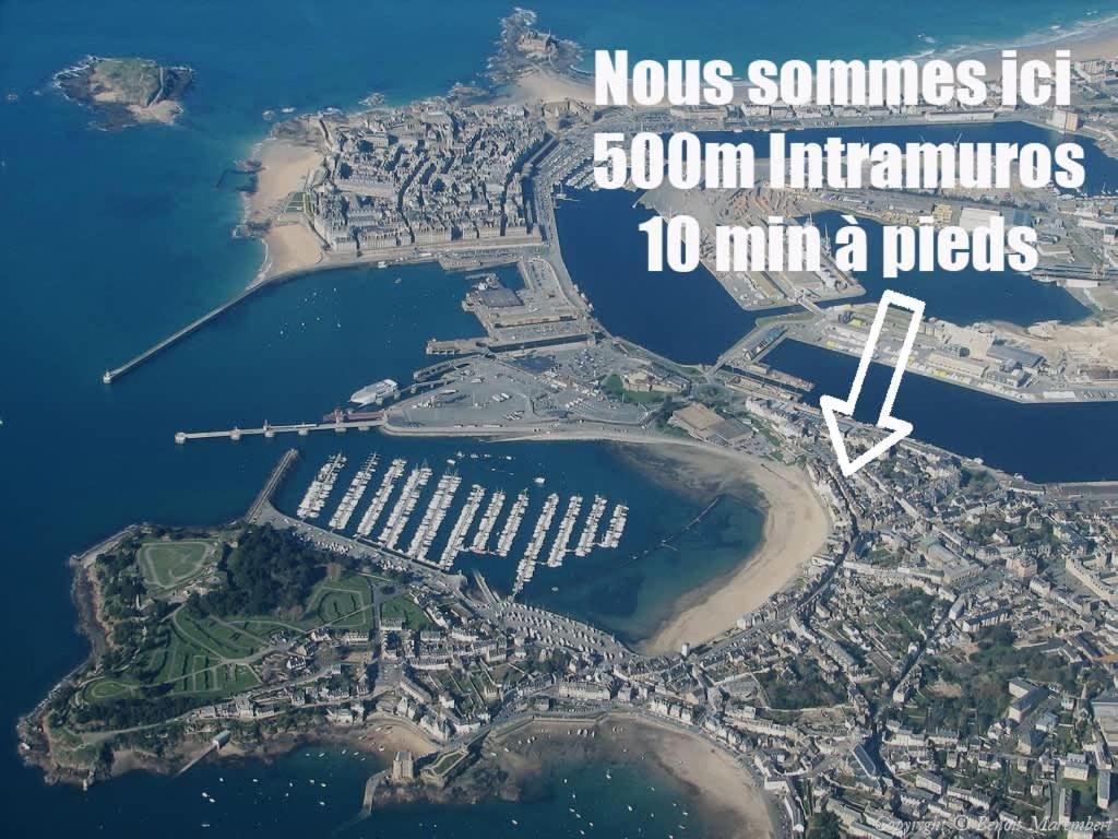 L'Annexe - Plage 50 M Et Remparts A 500 M Saint-Malo Bagian luar foto